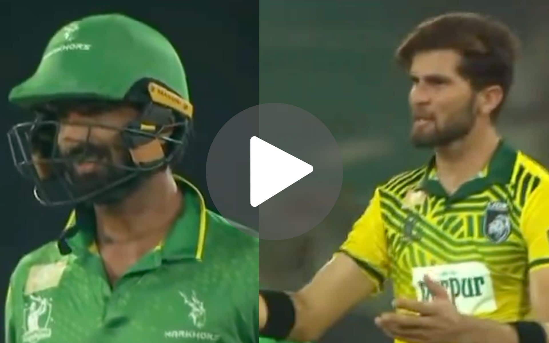 [Watch] Shaheen Afridi 'Shouts' At PAK Pacer Dahani During A Heated Battle In Champions Cup